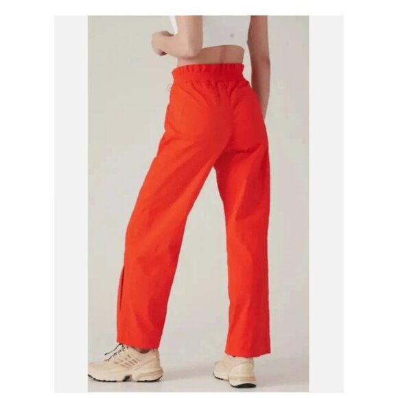 ATHLETA Trekkie Parachute Pants Vermilion Orange - Picture 2 of 15